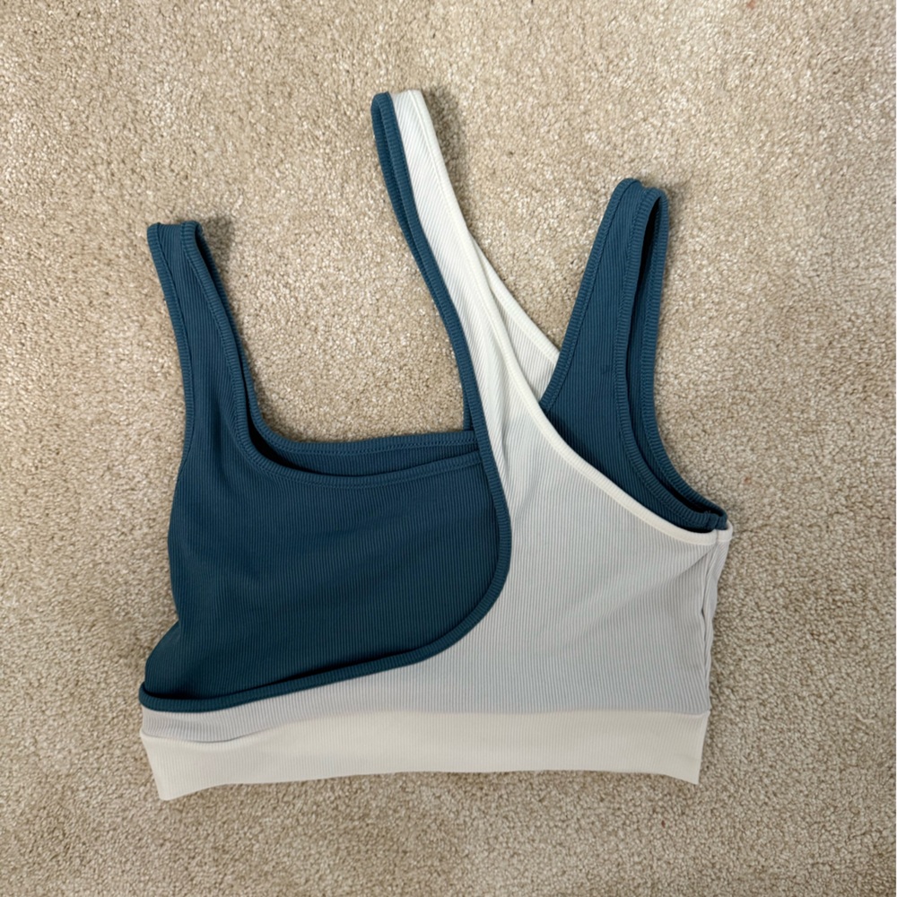 Cider Cream and Teal top